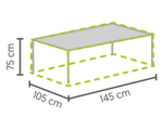 DistriCover tuinmeubelhoes tafelhoes 165*105*75 cm