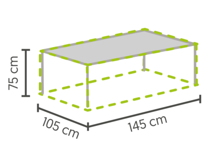DistriCover tuinmeubelhoes tafelhoes 165*105*75 cm