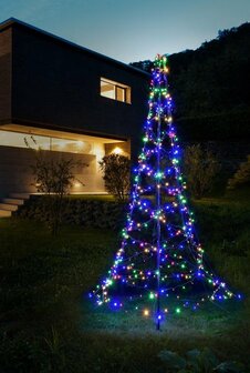 DistriCover - kerstboom - 3 meter - - warm wit en twinkle multicolor functie - deelbare mast - distrigard Distri-Cover Tuinmeubelhoezen