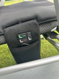 Thermrup&reg; - HS613-XL - Verwarmd Campingstoelkussen XL - 7,4V &ndash; Infrarood Warmtekussen, Zit &amp; Rug Apart Instelbaar, Waterbestendig &amp; Wasbaar, 50x125cm, Inclusief Powerbank