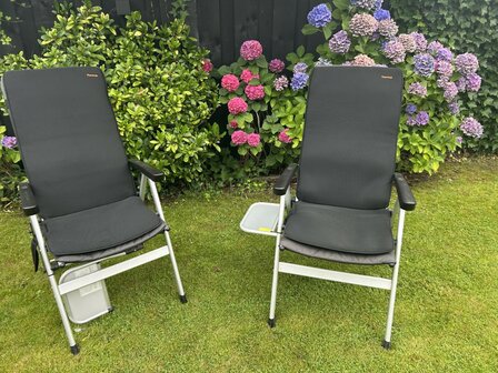 Thermrup&reg; - HS613-XL - Verwarmd Campingstoelkussen XL - 7,4V &ndash; Infrarood Warmtekussen, Zit &amp; Rug Apart Instelbaar, Waterbestendig &amp; Wasbaar, 50x125cm, Inclusief Powerbank