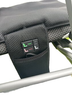 Thermrup&reg; - HS613-XL - Verwarmd Campingstoelkussen XL - 7,4V &ndash; Infrarood Warmtekussen, Zit &amp; Rug Apart Instelbaar, Waterbestendig &amp; Wasbaar, 50x125cm, Inclusief Powerbank