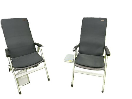 Thermrup&reg; - HS613-XL - Verwarmd Campingstoelkussen XL - 7,4V &ndash; Infrarood Warmtekussen, Zit &amp; Rug Apart Instelbaar, Waterbestendig &amp; Wasbaar, 50x125cm, Inclusief Powerbank