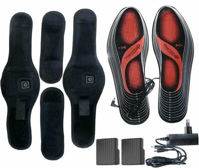 Thermup&reg; - Smart Heat verwarmde inlegzolen met app-bediening - HI616BLU - Bluetooth verstelbare warmte-inlegzolen voor koude dagen, oplaadbaar, individueel aanpasbaar - Unisex verwarmde zolen voor buitenactiviteiten