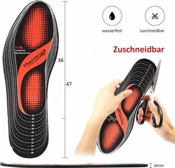 Thermup&reg; - Smart Heat verwarmde inlegzolen met app-bediening - HI616BLU - Bluetooth verstelbare warmte-inlegzolen voor koude dagen, oplaadbaar, individueel aanpasbaar - Unisex verwarmde zolen voor buitenactiviteiten