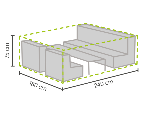 DistriCover Loungeset hoes 240x180x75 cm