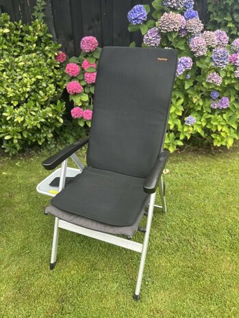 Thermrup® - HS613-XL - Verwarmd Campingstoelkussen XL - 7,4V – Infrarood Warmtekussen, Zit & Rug Apart Instelbaar, Waterbestendig & Wasbaar, 50x125cm, Inclusief Powerbank