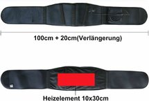 Thermrup® HB619 Mobiele Ferninfrarot (FIR) Warmtegordel – Draagbare Warmte met Accu – Verlichting van Rugpijn en Spierspanning – Oplaadbaar en Draagbaar – Verstelbare Band voor Comfort"