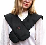 Thermrup® Infrarood Warmtekussen op Accu voor Nek & Schouders - Geleverd 2 Accu's - Mobiel met 3 Temperatuurstanden - Maat (L) - 15W Verwarmingsvermogen - 3000mAh Li-Po batterij