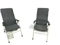 Thermrup® - HS613-XL - Verwarmd Campingstoelkussen XL - 7,4V – Infrarood Warmtekussen, Zit & Rug Apart Instelbaar, Waterbestendig & Wasbaar, 50x125cm, Inclusief Powerbank
