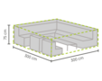 DistriCover Loungeset hoes 300x300x75 cm