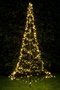 DistriCover - Vlaggenmast kerstboom - 3 meter - 480 leds - warm wit en twinkle multicolor functie - deelbare mast