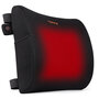 Thermrup® - Ergonomisch verwarmd rugkussen - lendesteun - lendenkussen - orthopedisch kussen voor bureaustoel - Ademende stof met traag schuin vulling - draadloos met powerbank en met netvoeding